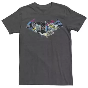 Мужская футболка с графическим логотипом DC Comics Batman Dark Comic Licensed Character