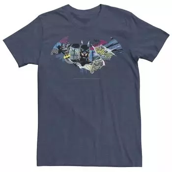 Мужская футболка с графическим логотипом DC Comics Batman Dark Comic Licensed Character