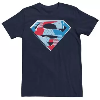 Мужская футболка с графическим логотипом DC Comics Superman и вырезом на груди Licensed Character