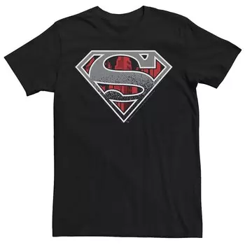 Мужская футболка с графическим логотипом DC Comics Superman Concrete Licensed Character, черный