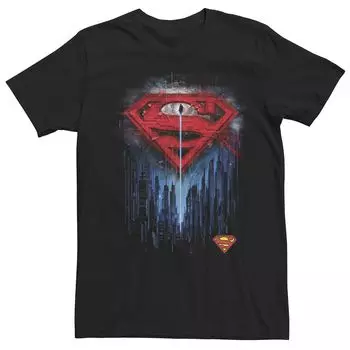 Мужская футболка с графическим логотипом DC FanDome Superman Skyline Licensed Character