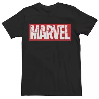 Мужская футболка с графическим логотипом и инкрустацией City Stars Marvel