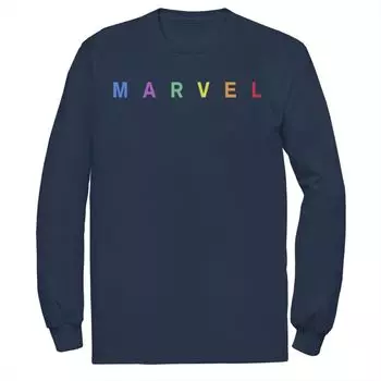 Мужская футболка с графическим логотипом Marvel Rainbow Licensed Character