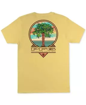 Мужская футболка с графическим логотипом palmie pfg palm tree logo Columbia, мульти