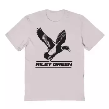 Мужская футболка с графическим логотипом Riley Green Duck Licensed Character, цвет ice gray