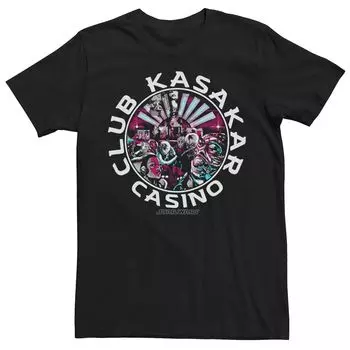 Мужская футболка с графическим логотипом Star Wars Club Kasakar Casino Circle Licensed Character