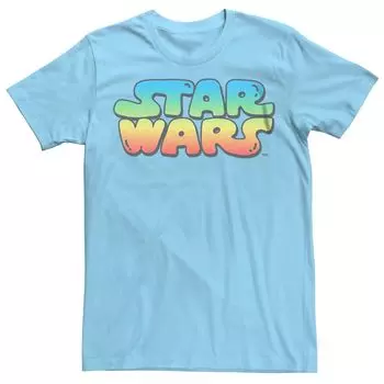 Мужская футболка с графическим логотипом Star Wars и пузырьковым градиентом Licensed Character