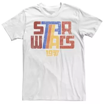 Мужская футболка с графическим логотипом в стиле супер ретро 1977 года Star Wars