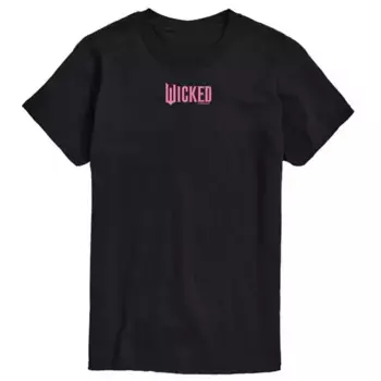 Мужская футболка с графическим логотипом Wicked Licensed Character, черный