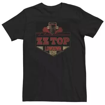 Мужская футболка с графическим логотипом ZZ Top Lowdown Hot Rod Licensed Character
