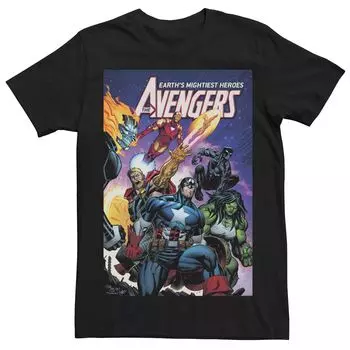 Мужская футболка с графическим персонажем Marvel Avengers Licensed Character