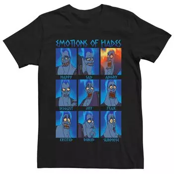 Мужская футболка с графическим плакатом Disney Hercules Hades Emotions Licensed Character