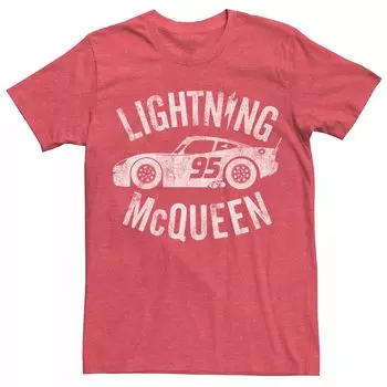 Мужская футболка с графическим плакатом Disney Pixar Cars 3 Lightning McQueen Licensed Character