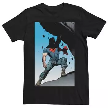 Мужская футболка с графическим плакатом и плакатом комиксов DC Comics Superman Power Lift Licensed Character