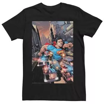 Мужская футболка с графическим плакатом и плакатом DC Comics Superman Licensed Character