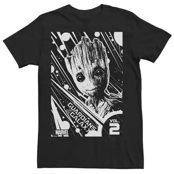 Мужская футболка с графическим плакатом и плакатом «Groot Guardians Of The Galaxy 2» Licensed Character