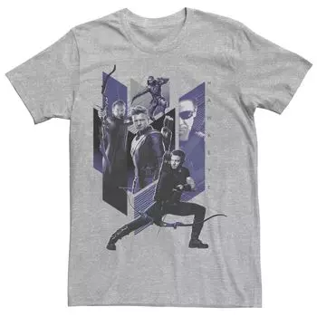 Мужская футболка с графическим принтом Avengers: Endgame Hawkeye Mashup Marvel