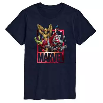 Мужская футболка с графическим принтом группы «Стражи Галактики» Marvel, синий