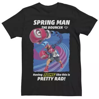 Мужская футболка с графическим принтом и плакатом Spring Man The Bouncer Licensed Character