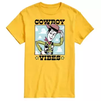 Мужская футболка с графическим принтом «История игрушек 4» Disney / Pixar, желтый