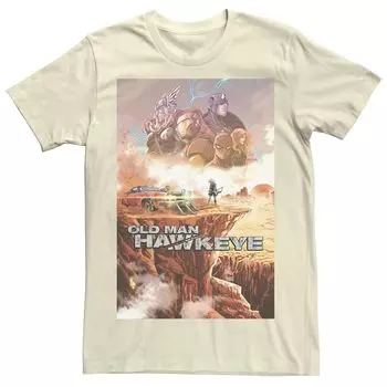 Мужская футболка с графическим принтом Old Man Hawkeye Desert Comic Cover Marvel