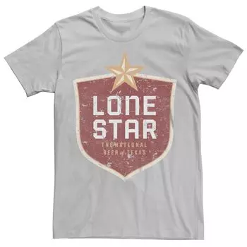 Мужская футболка с графическим принтом Pabst Lone Star Beer Crest Licensed Character
