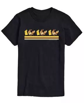 Мужская футболка с графическим принтом персонажей покемонов AIRWAVES, черный