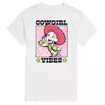 Мужская футболка с графическим принтом в стиле ковбой из «Истории игрушек 4» Disney / Pixar, белый