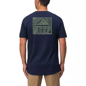 Мужская футболка с графическим принтом в виде стрингов Reef, синий