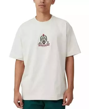 Мужская футболка с графическим рисунком Box Fit COTTON ON, бежевый