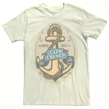 Мужская футболка с графическим рисунком Captain Crunch Vintage Anchor с 1963 года Licensed Character