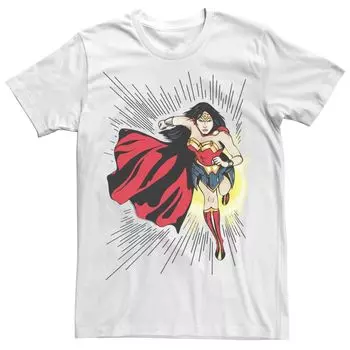 Мужская футболка с графическим рисунком DC FanDome Wonder Woman Action Shot Licensed Character