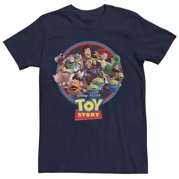 Мужская футболка с графическим рисунком Disney Pixar Toy Story Circle Group Shot Licensed Character