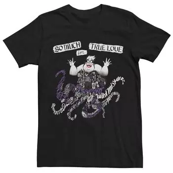 Мужская футболка с графическим рисунком Disney The Little Mermaid Ursula Quote Licensed Character