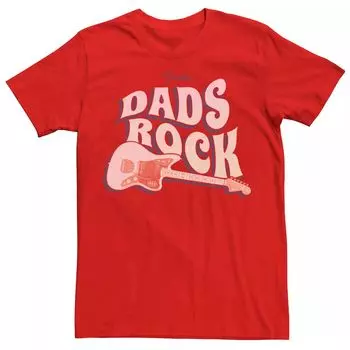 Мужская футболка с графическим рисунком Fender Dads Rock Guitar Licensed Character