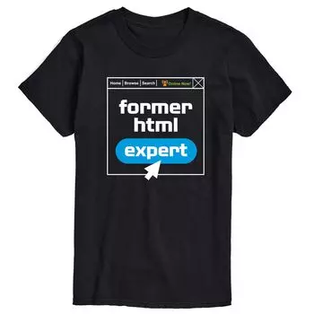 Мужская футболка с графическим рисунком Forser Html Expert Licensed Character
