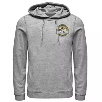 Мужская футболка с графическим рисунком и логотипом Jurassic Park Staff с карманной нашивкой Licensed Character