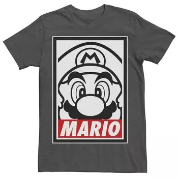 Мужская футболка с графическим рисунком и наклейкой в уличной одежде Nintendo Super Mario Licensed Character