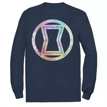 Мужская футболка с графическим рисунком Marvel Black Widow Tie Dye Licensed Character