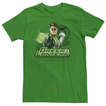 Мужская футболка с графическим рисунком Marvel Green Lantern и портретным коллажем Licensed Character