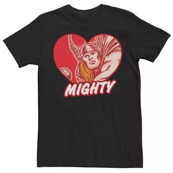 Мужская футболка с графическим рисунком Marvel Retro Thor Heart Licensed Character