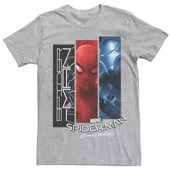 Мужская футболка с графическим рисунком Marvel Spider-Man Iron Man Licensed Character