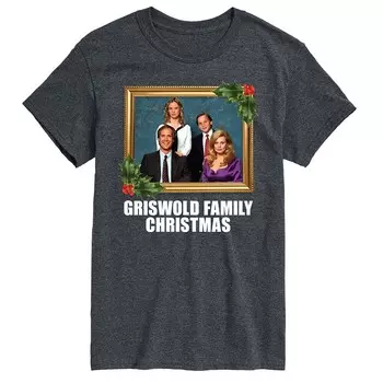 Мужская футболка с графическим рисунком National Lampoon's Christmas Vacation для всей семьи Licensed Character, цвет Charcoal Gray
