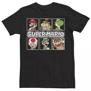 Мужская футболка с графическим рисунком Nintendo Simple Logos Licensed Character