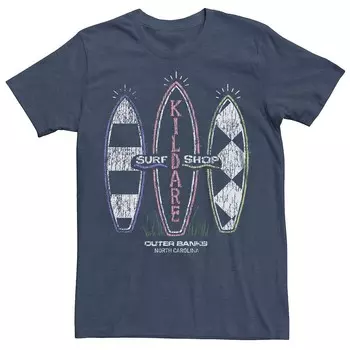Мужская футболка с графическим рисунком Outer Banks Kildare Surf Shop Licensed Character, цвет Navy Heather