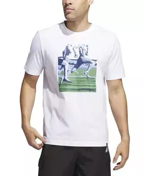 Мужская футболка с графическим рисунком Photo Finish adidas, белый