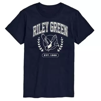 Мужская футболка с графическим рисунком Riley Green Collegiate Licensed Character, темно-синий