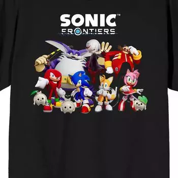Мужская футболка с графическим рисунком Sonic Frontiers Videogame Licensed Character