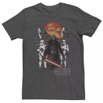 Мужская футболка с графическим рисунком Star Wars Kylo Trooper Group, цвет Charcoal Heather