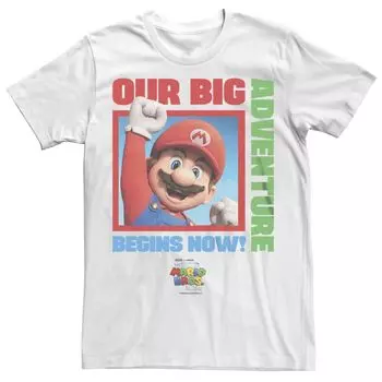Мужская футболка с графическим рисунком The Super Mario Bros. Movie в штучной упаковке большого размера Licensed Character